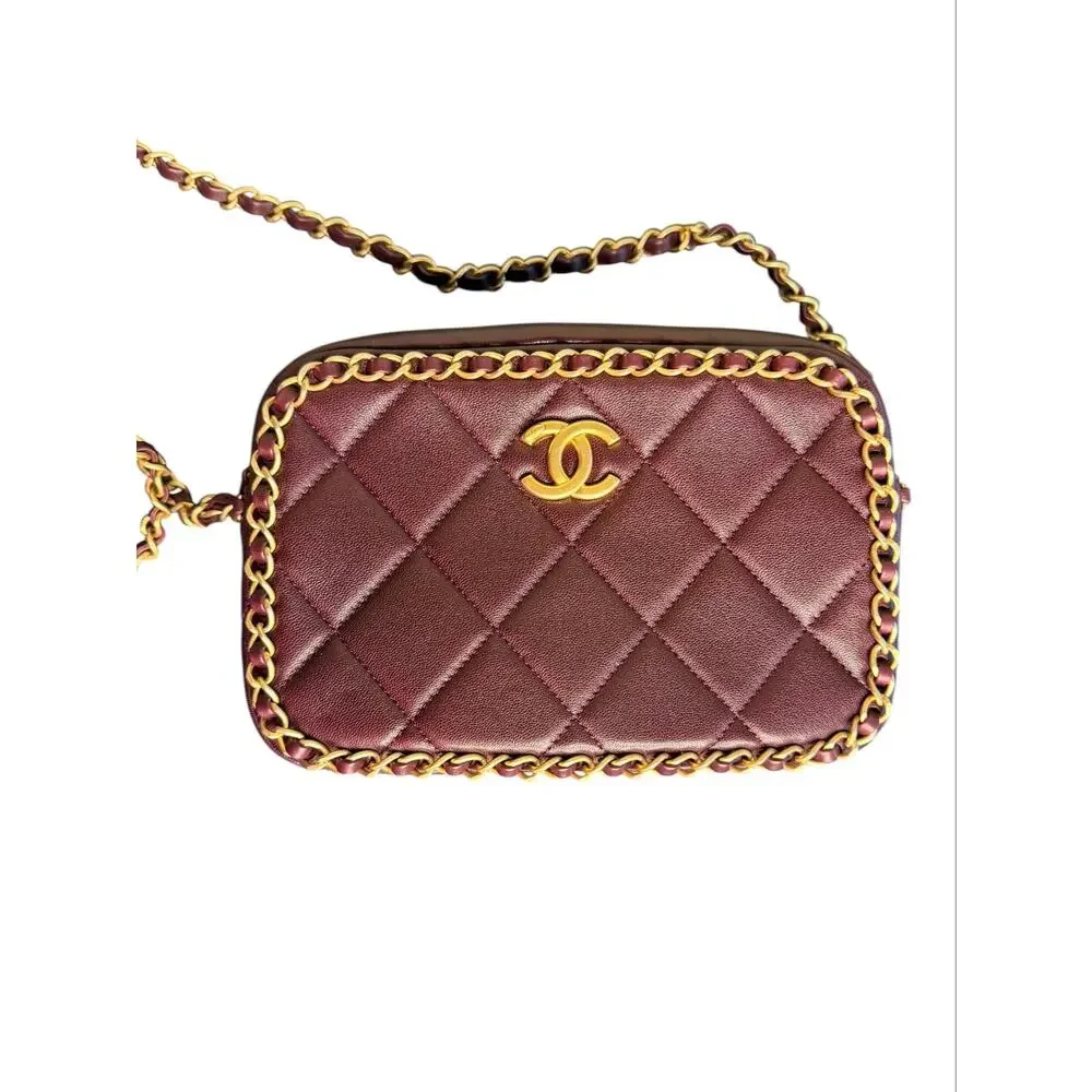 Chanel Small Camera Case in Burgundy